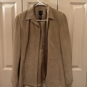 Gap suede, beige blazer